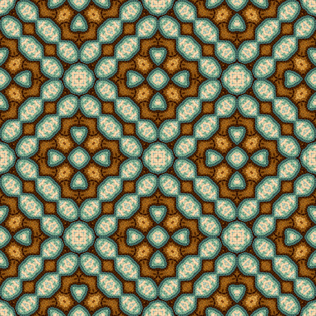 Vintage seamless background with geometrical floral design