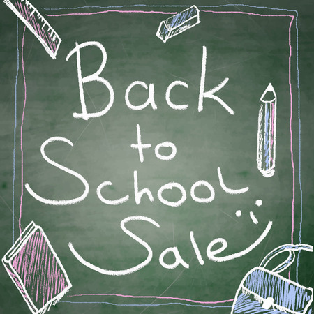 Back to school sale backgroundのイラスト素材