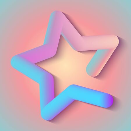 Abstract design background with 3D style flowing shapeのイラスト素材