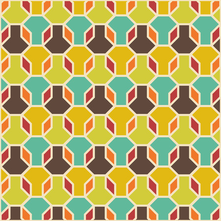 Vector Editable Abstract Geometrical Retro Backgroundのイラスト素材