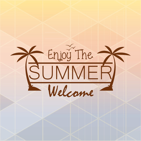 Summer Card With Space For Textのイラスト素材