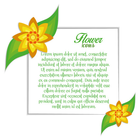 Vector Stylish Colorful Floral Icon On Blank Space For Text のイラスト素材