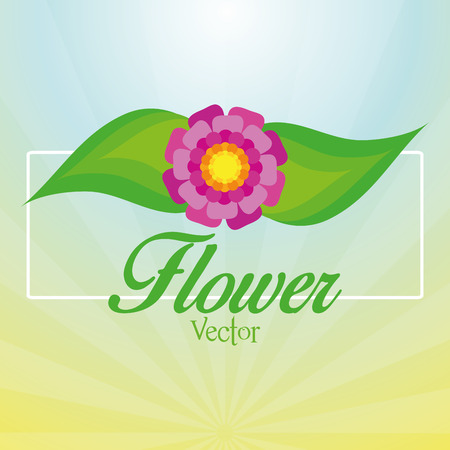 Vector Stylish Colorful Floral Icon On Background のイラスト素材