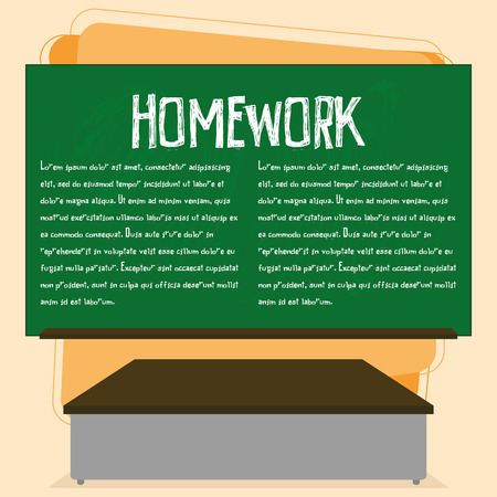 Vector Green Chalkboard With Space For Textのイラスト素材