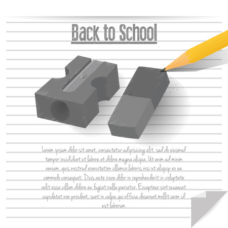 Vector Sharpener And Eraer With White Space For Text のイラスト素材