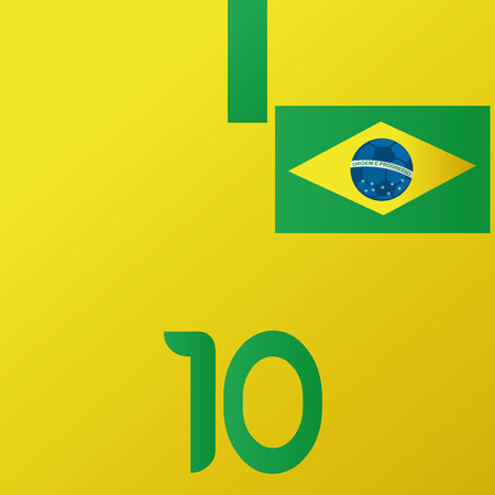 Brazil Soccer Uniform Illustration Editableのイラスト素材