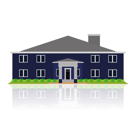 Building Illustration Isolated On White Background のイラスト素材