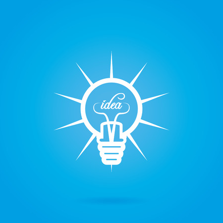 Abstract Bulb Icon Isolated On Backgroundのイラスト素材