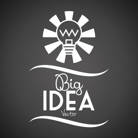 Abstract Bulb Icon Isolated On Backgroundのイラスト素材