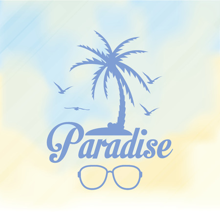 Different Summer Vacation Template For Backgroundのイラスト素材