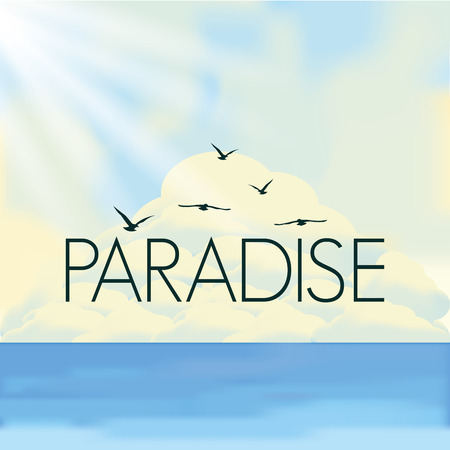 Different Summer Vacation Template For Backgroundのイラスト素材