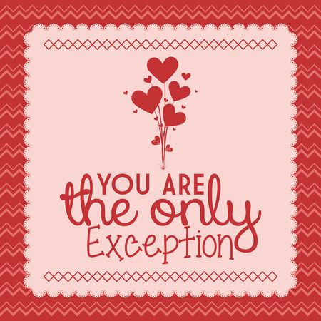 Cute Love Or Saint Valentine Card Template Editableのイラスト素材