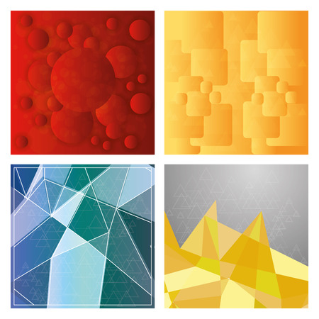 Vector Set Of Modern Abstract Background Templatesのイラスト素材