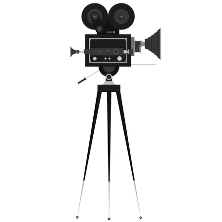 Studio Camera Icons Isolated On White Backgroundsのイラスト素材