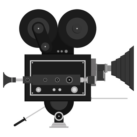 Studio Camera Icons Isolated On White Backgroundのイラスト素材