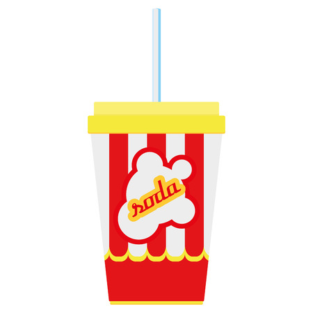 Theater Soda Icon Isolated On White Backgroundのイラスト素材