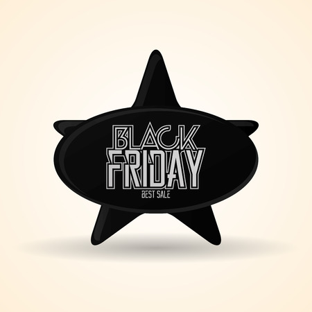 Vector Black Friday Sticker Isolated On Backgroundのイラスト素材