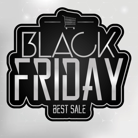 Vector Black Friday Sticker Isolated On Backgroundのイラスト素材