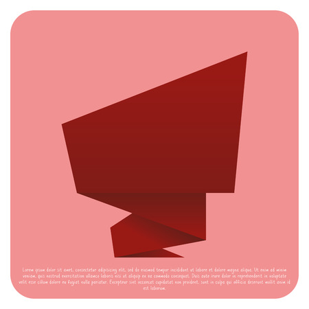 Vector Stylish Ribbon Isolated On Color Backgroundのイラスト素材