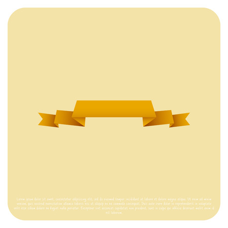 Vector Stylish Ribbon Isolated On Color Backgroundのイラスト素材