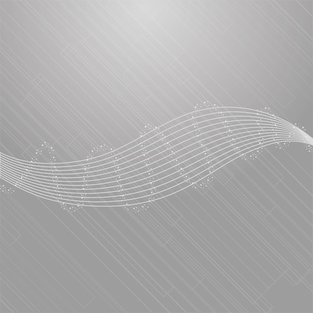 a grey background with a waveのイラスト素材