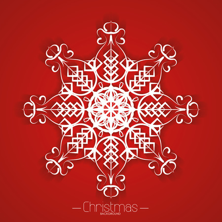 a red christmas card with some text and a snowflakeのイラスト素材