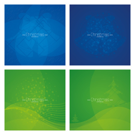 a set of different christmas card isolated from each otherのイラスト素材