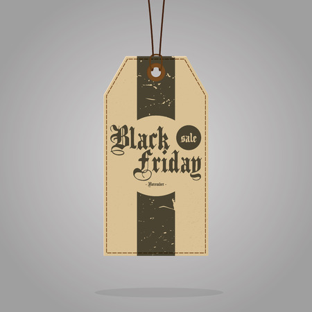 a brown sign with text for black fridayのイラスト素材