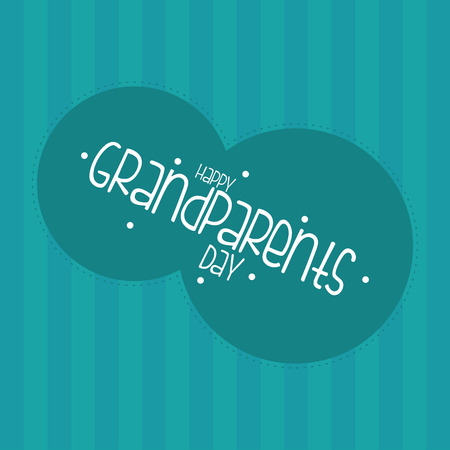 a blue background with white text for grandparents' dayのイラスト素材
