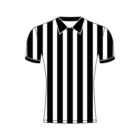an isolated referee shirt on a white backgroundのイラスト素材