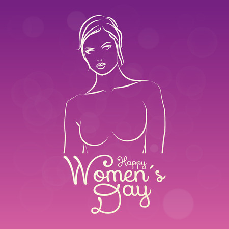 a colored background with text and the body of a womanのイラスト素材