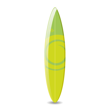 Isolated surfboard on a white background. Vector illustrationのイラスト素材