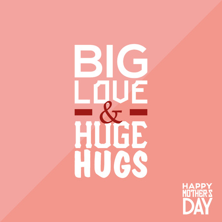 Pink background with text for mother's day. Vector illustrationのイラスト素材