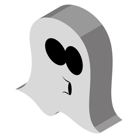 Isolated halloween icon on a white backgroundのイラスト素材