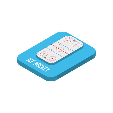 Isolated sport field on a white backgroundのイラスト素材