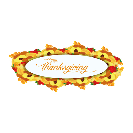 Colored background with text for thanksgiving dayのイラスト素材