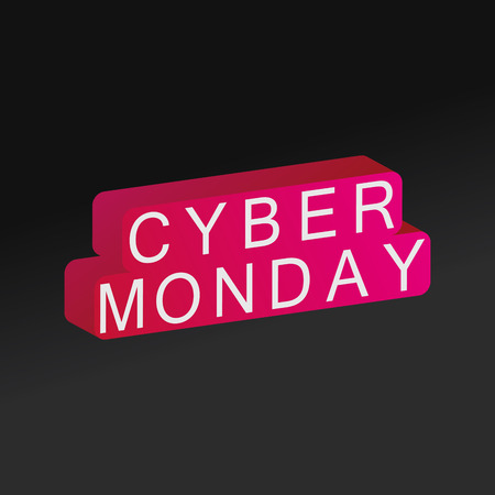 Colored background with text for cyber monday salesのイラスト素材