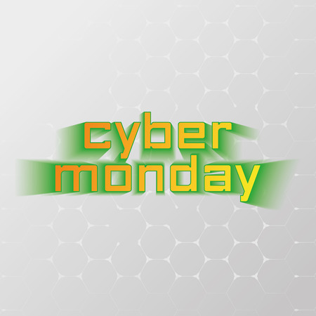 Colored background with text for cyber monday salesのイラスト素材