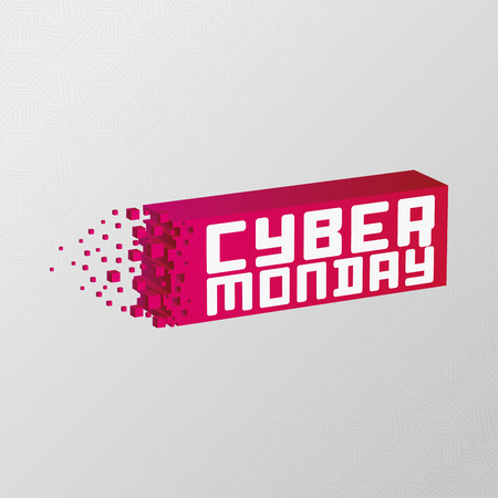 Colored background with text for cyber monday salesのイラスト素材