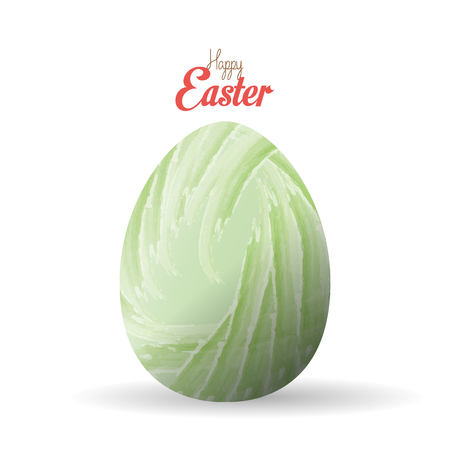 Isolated easter egg with a texture on a white backgroundのイラスト素材
