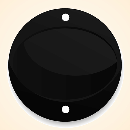 Isolated black label on a white background, Vector illustrationのイラスト素材