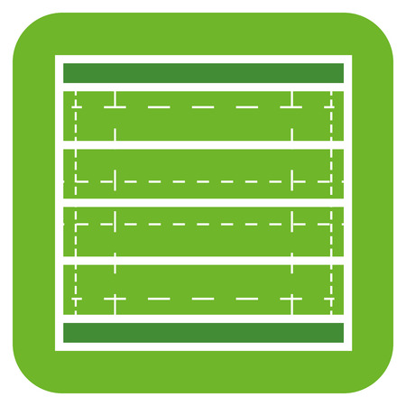 Isolated football field on a white background, Vector illustrationのイラスト素材