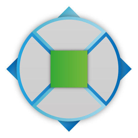 Colored empty business infographic template on a white background, Vector illustrationのイラスト素材