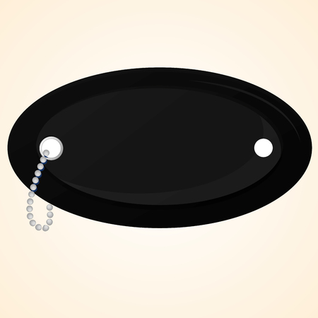 Isolated black label on a white background, Vector illustrationのイラスト素材