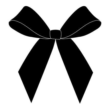 Isolated ribbon icon on a white background, vector illustrationのイラスト素材