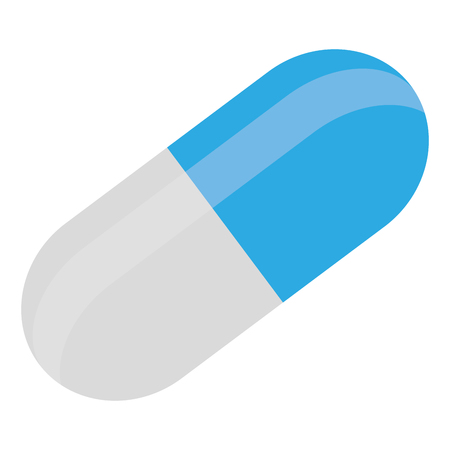Isolated medicine icon on a white background, Vector illustrationのイラスト素材