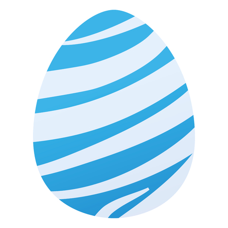 Isolated easter egg on a white background, vector illustrationのイラスト素材