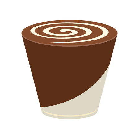 Isolated chocolate candy on a white background, vector illustrationのイラスト素材