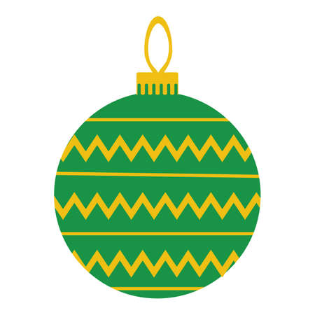 isolated Cartoon icon cute christmas ball - Vectorのイラスト素材