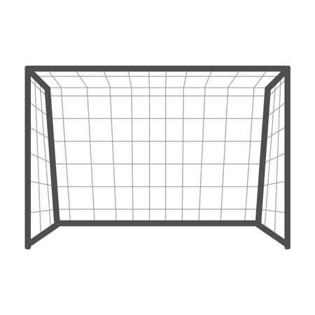 Soccer goal cartoon football logo icon- Vectorのイラスト素材